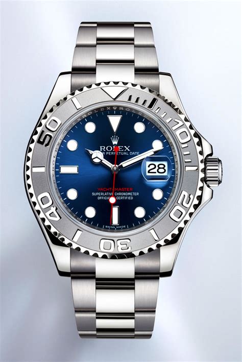 rolex yachtmaster steel blue dial|Rolex yacht master blue face.